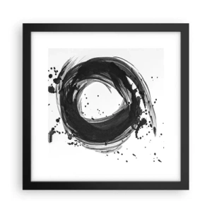 Poster in cornice nera - Il vortice della creazione - 30x30 cm