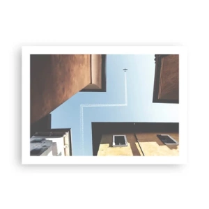 Poster - Sopra il labirinto urbano - 70x50 cm