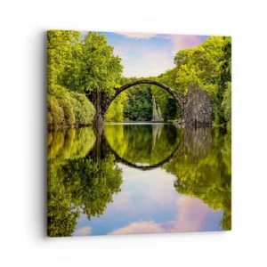 Quadro su tela - Stampe su Tela - All'incontro di due mondi - 30x30 cm