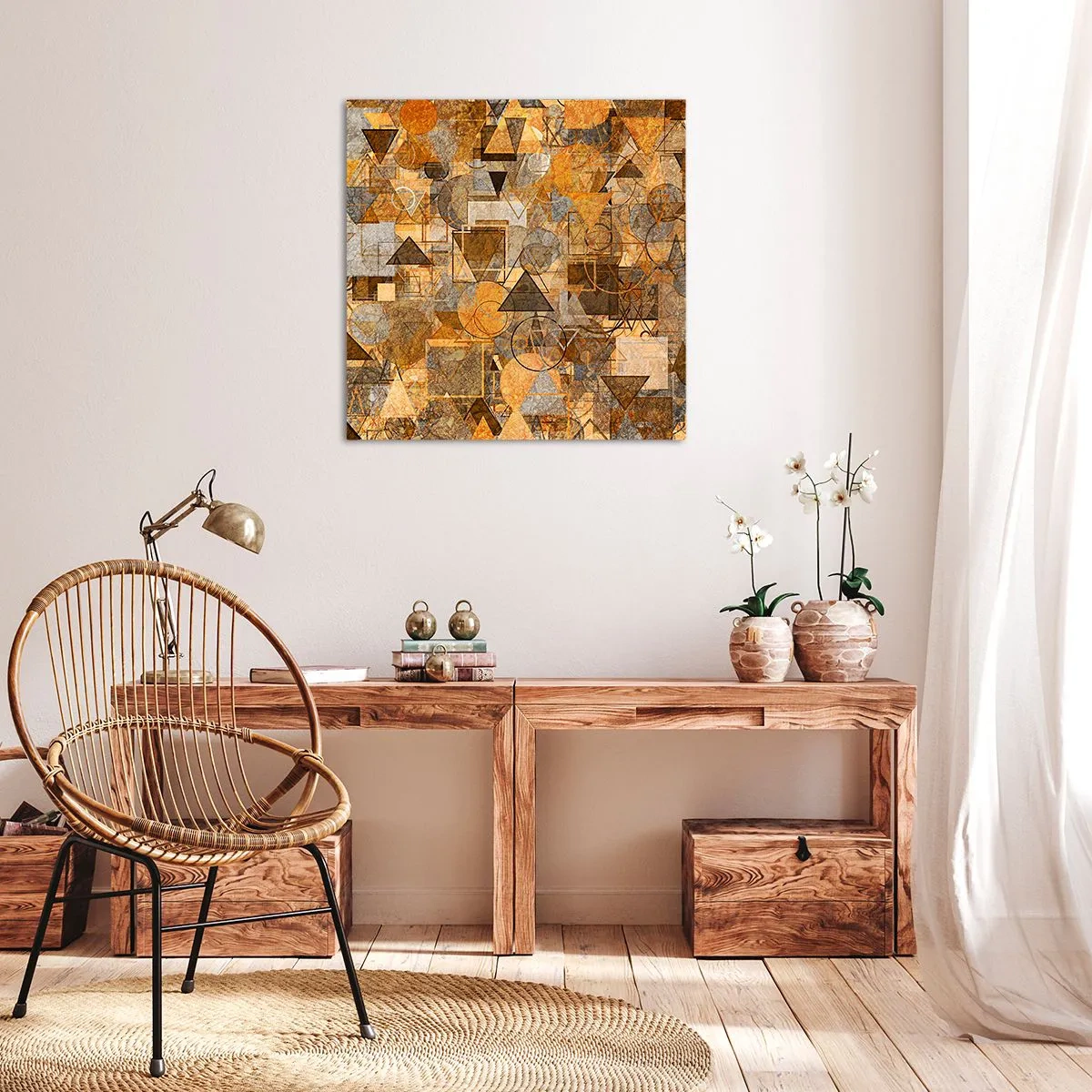 Quadro su tela - Stampe su Tela - Il mondo compreso nella forma - 70x70 cm