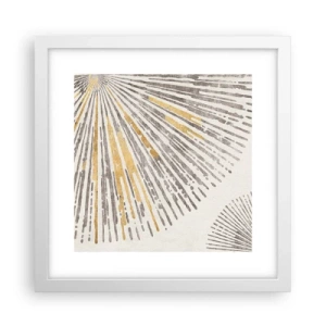 Poster in cornice bianca - La bellezza dei raggi - 30x30 cm