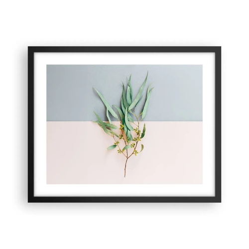 Poster in cornice nera - Delicatezza pastello - 50x40 cm
