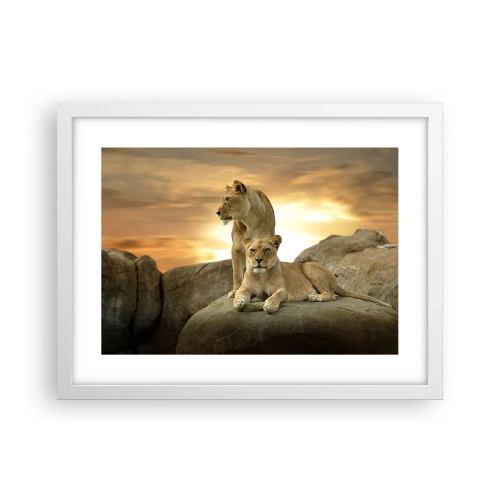 Poster in cornice bianca - Maestà reale - 40x30 cm