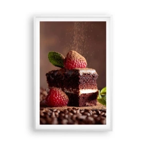 Poster in cornice bianca - La vita è dolce - 61x91 cm