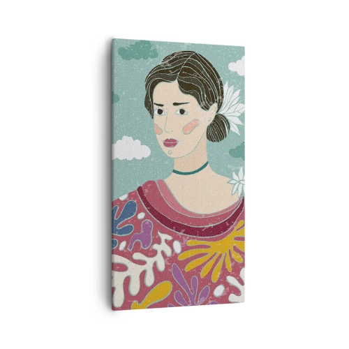 Quadro su tela - Stampe su Tela - Con la malinconia nello sguardo - 55x100 cm