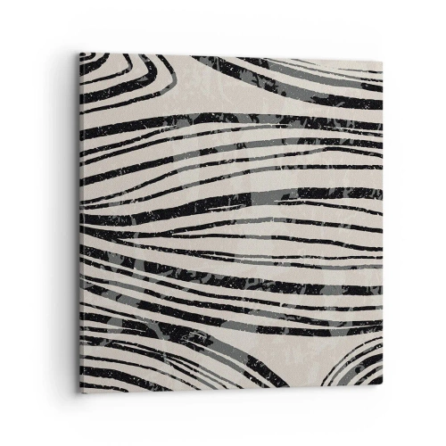 Quadro su tela - Stampe su Tela - Una palude di linee - 70x70 cm