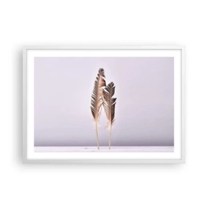 Poster in cornice bianca - Contro il nulla - 70x50 cm