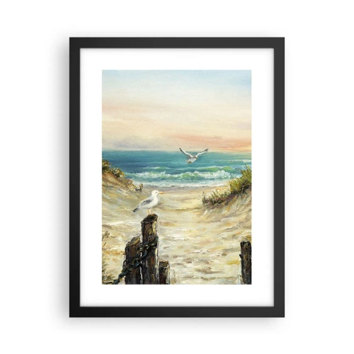 Poster in cornice nera - Silenzio senza vento - 30x40 cm