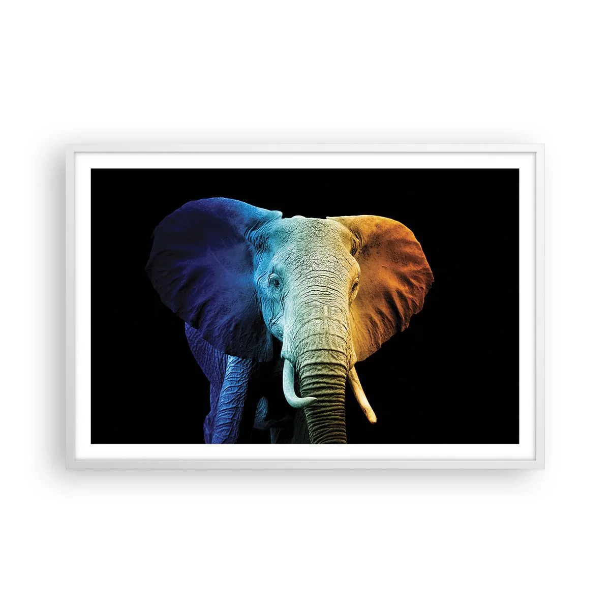 Poster in cornice bianca - Eccentrico, non strano - 91x61 cm