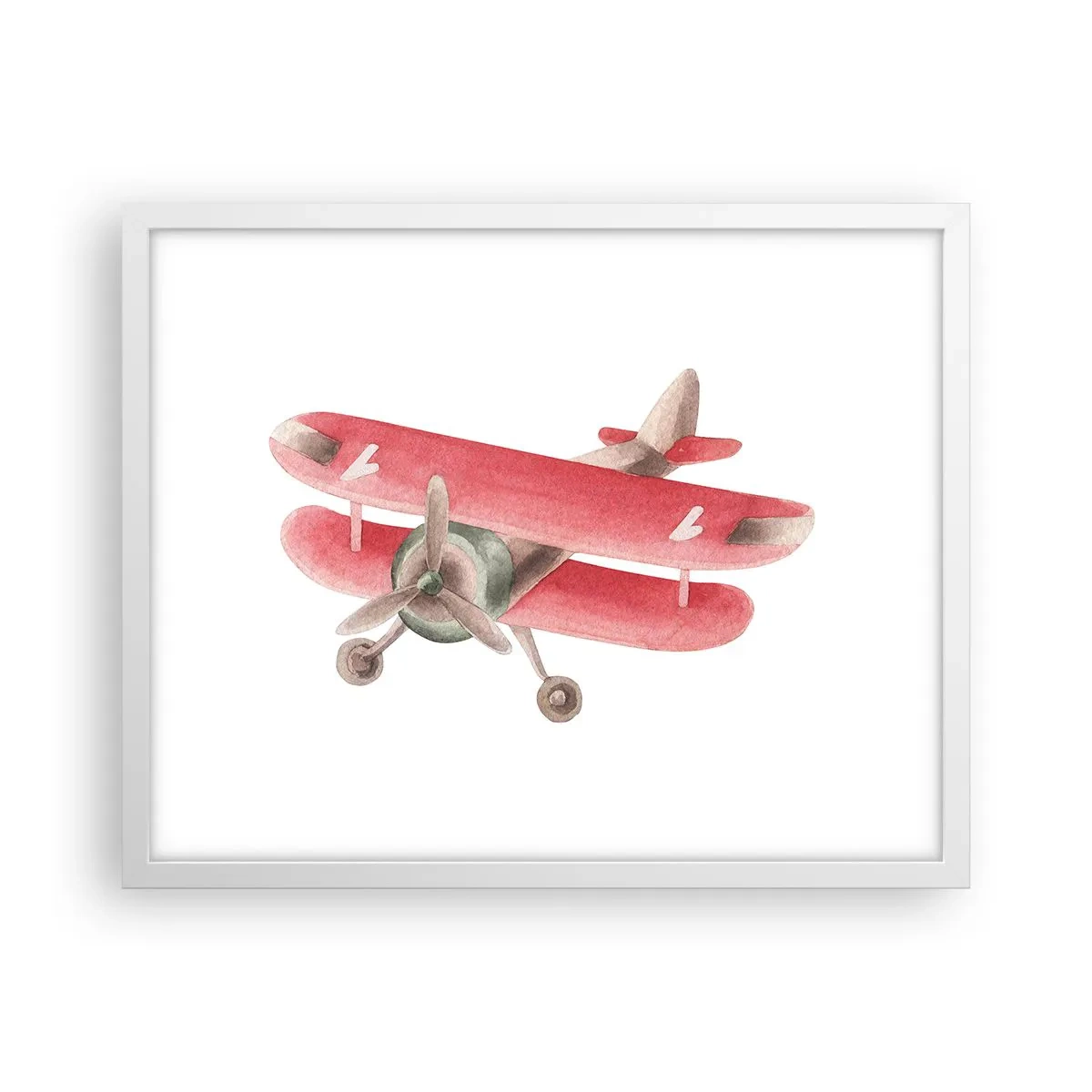 Poster in cornice bianca - Pronto a volare alto - 50x40 cm