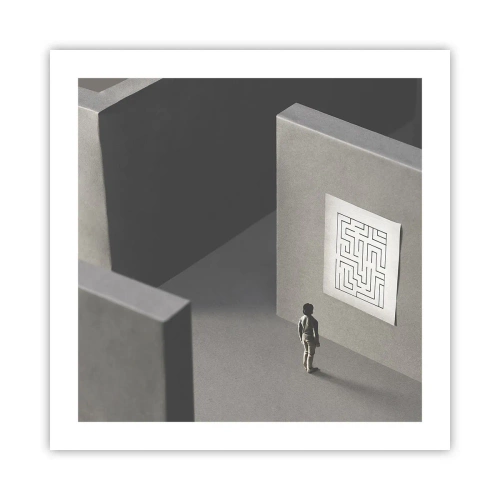 Poster - Ma dove mi trovo? - 50x50 cm