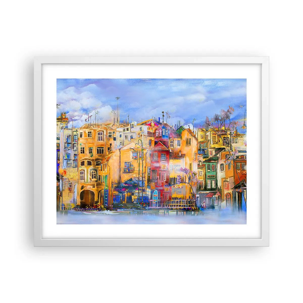 Poster in cornice bianca - Siamo insieme - 50x40 cm