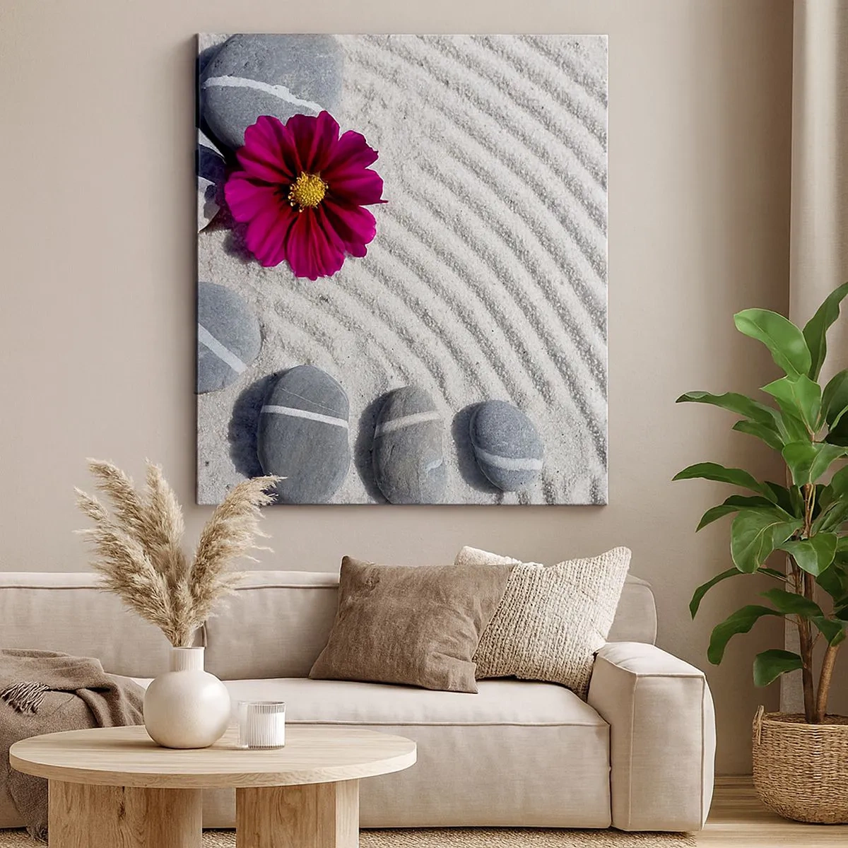 Quadro su tela - Stampe su Tela - Energia e pace nel cerchio magico della natura - 30x30 cm