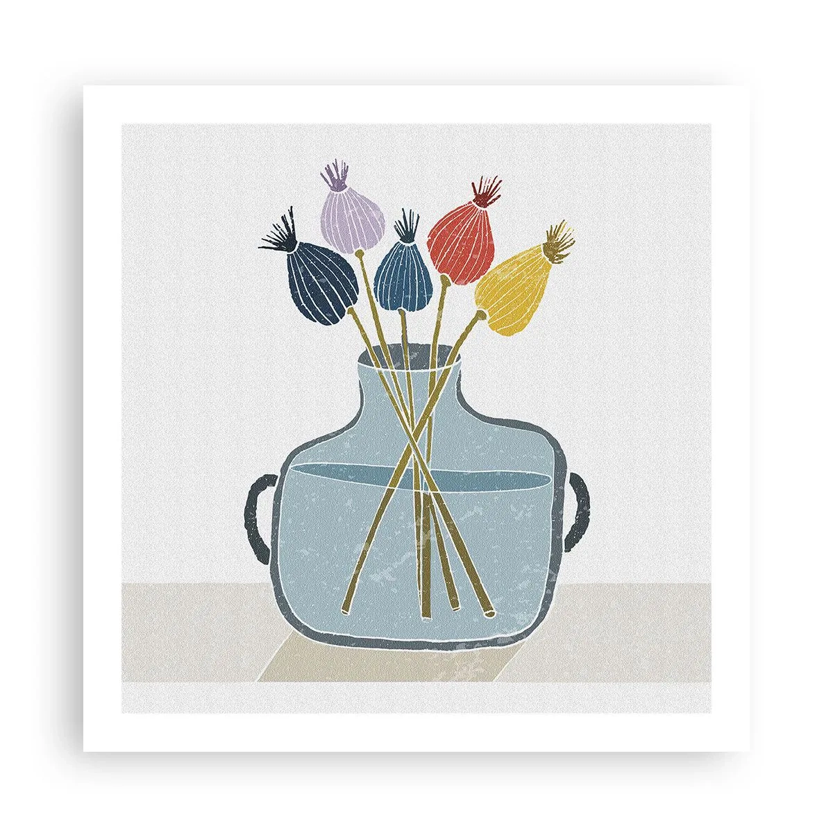 Poster - Il silenzio dei papaveri - 60x60 cm