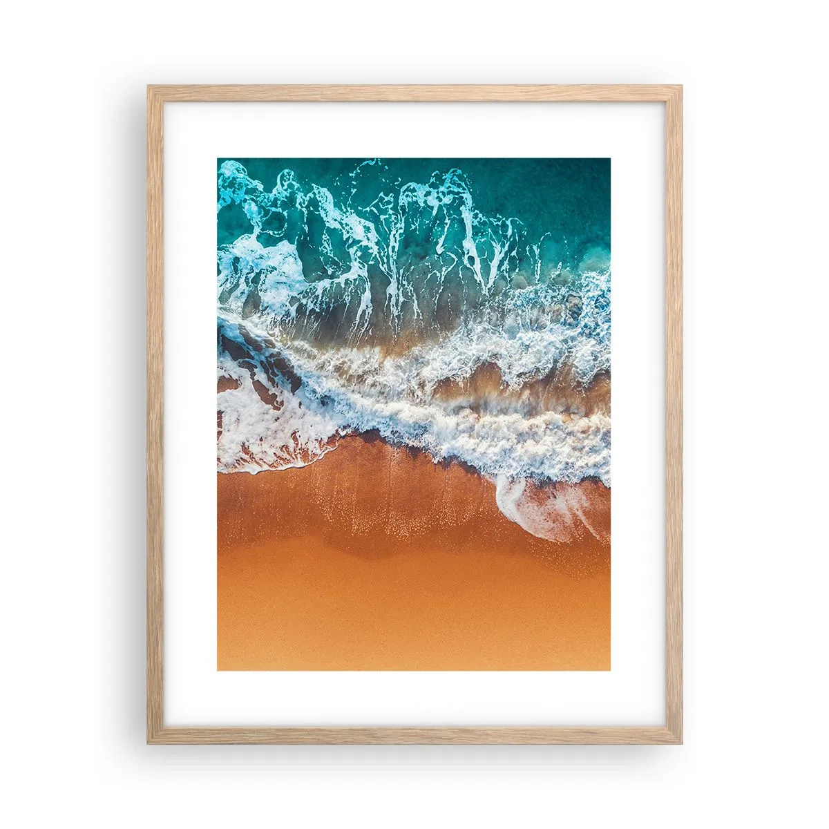 Poster in cornice rovere chiaro - Sempre in coppia - 40x50 cm