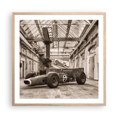 Poster in cornice rovere chiaro - Il riposo del vincitore - 60x60 cm