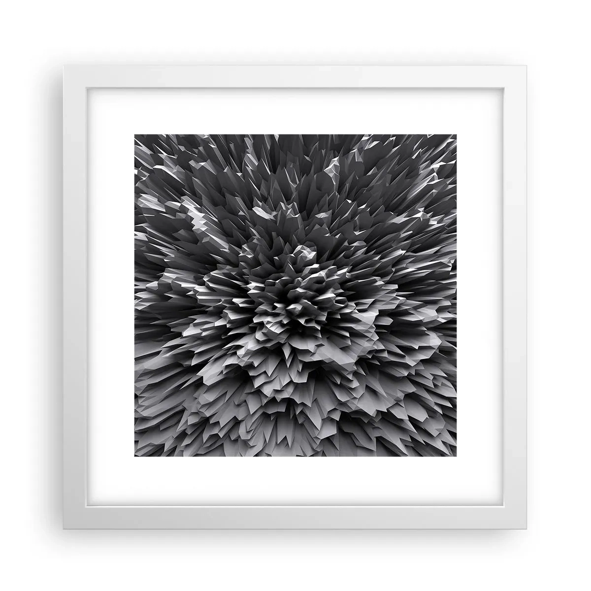 Poster in cornice bianca - Spigolosità massima - 30x30 cm
