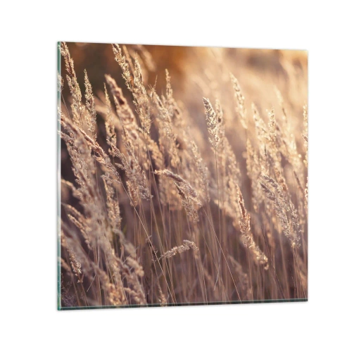 Quadro su vetro - Pronti a salutare l'autunno - 30x30 cm