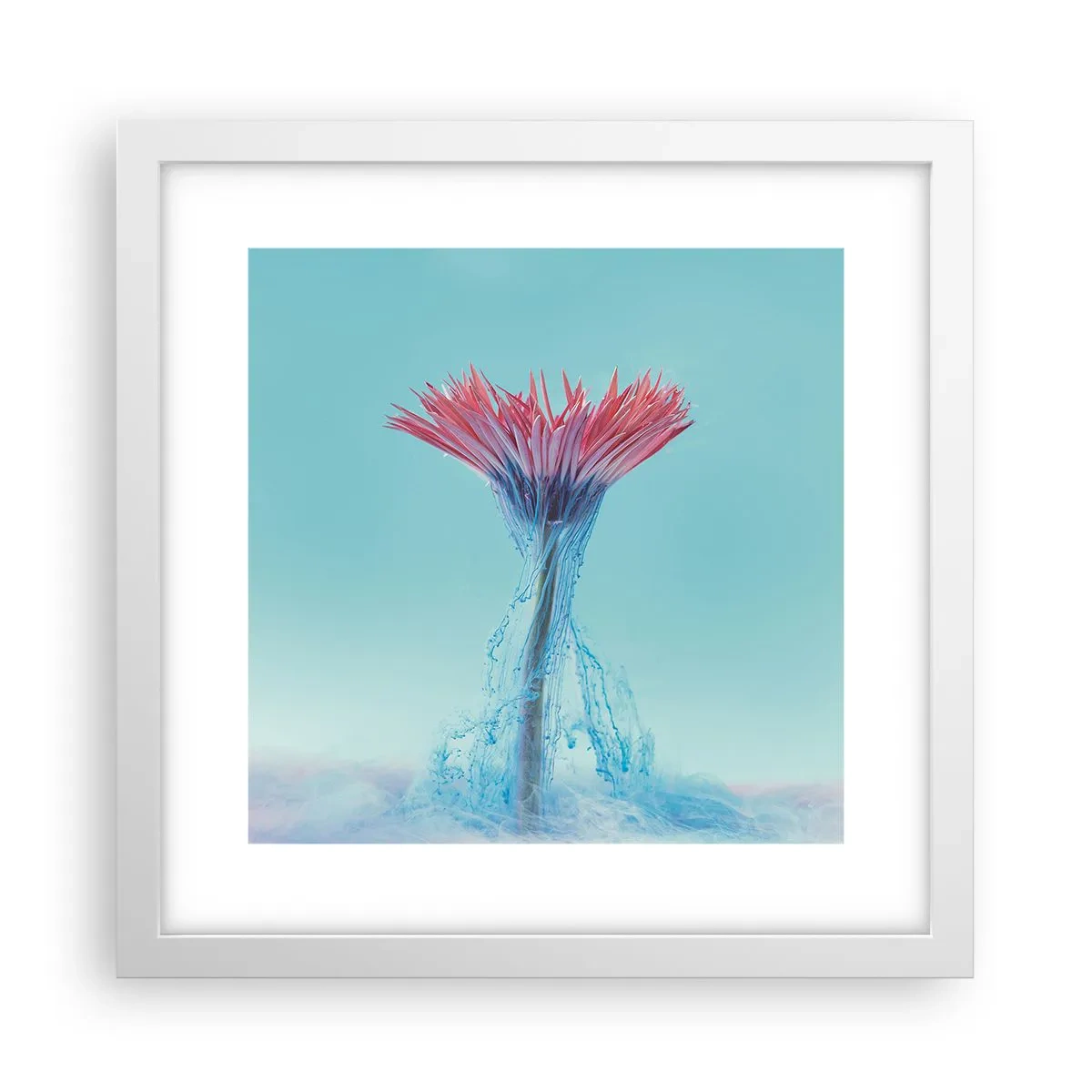 Poster in cornice bianca - L'abbraccio che ravviva - 30x30 cm