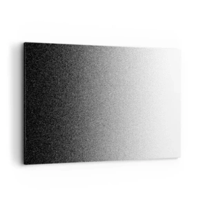 Quadro su tela - Stampe su Tela - Gradiente minimalista in bianco e nero al punto - 120x80cm - Verso la luce - Decorazione murale moderna per soggiorno e camera da letto ARTTOR