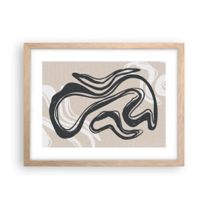 Poster in cornice rovere chiaro - Espressione moltiplicata - 40x30 cm