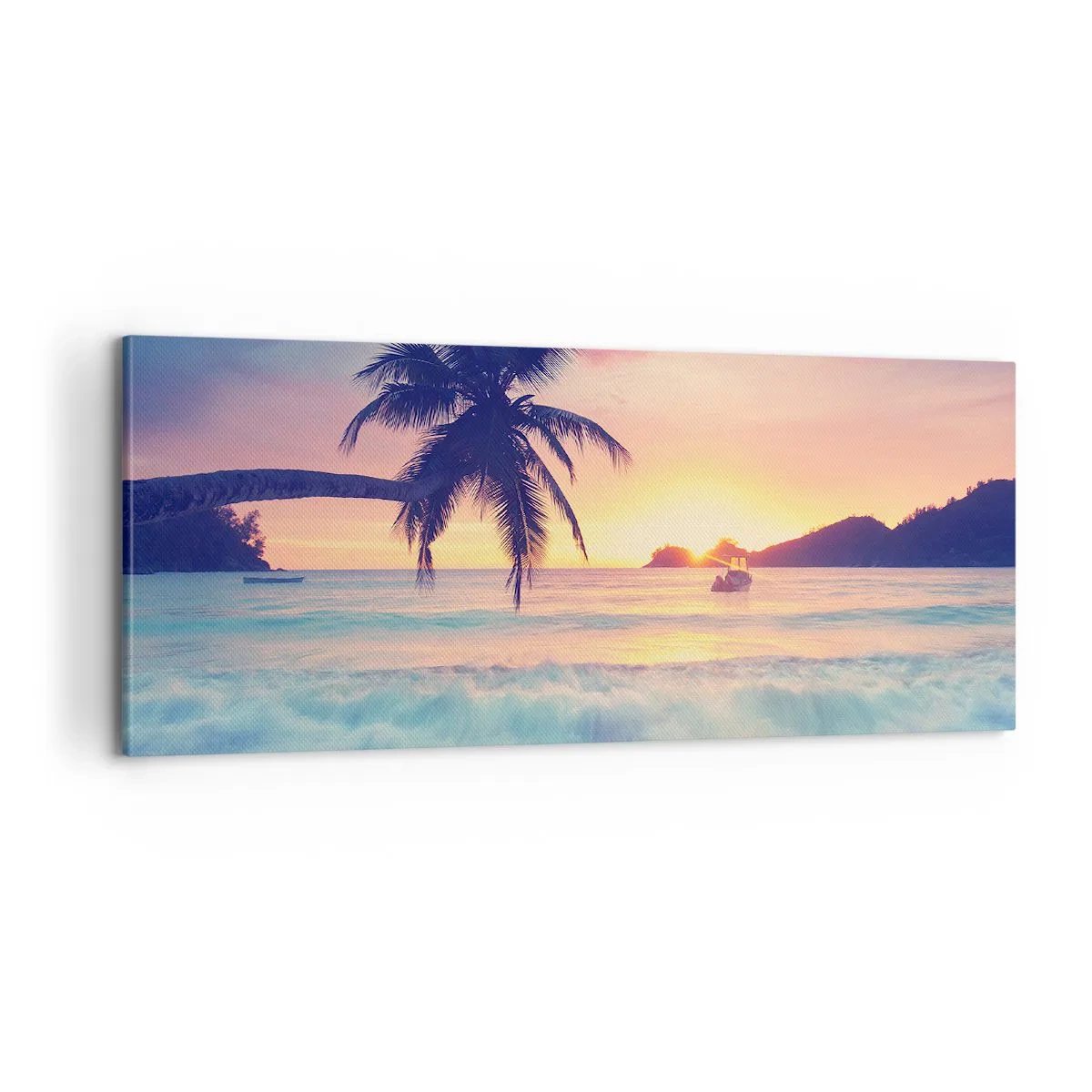 Quadro su tela - Stampe su Tela - Sera nell'insenatura - 100x40 cm