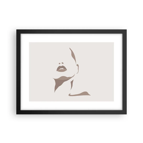 Poster in cornice nera - Fatta di luce e ombra - 40x30 cm