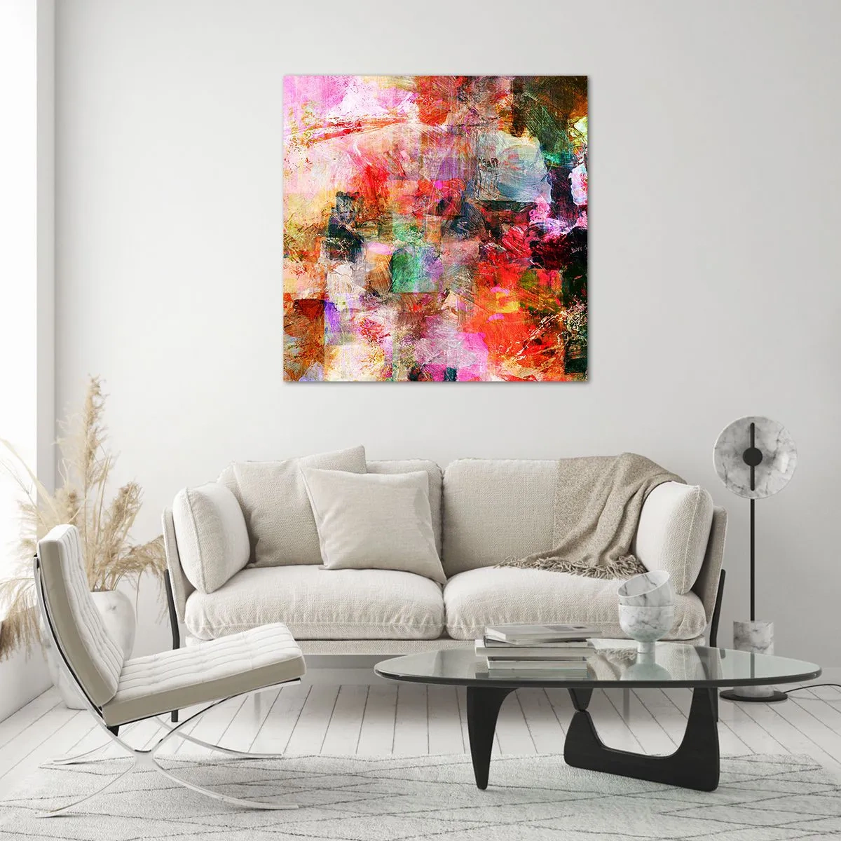 Quadro su vetro - Viaggio attraverso le rose - 30x30 cm