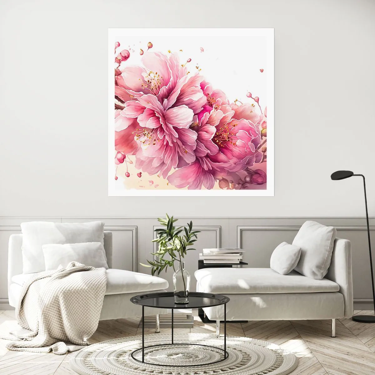 Poster - Fiore di ciliegio - 40x40 cm