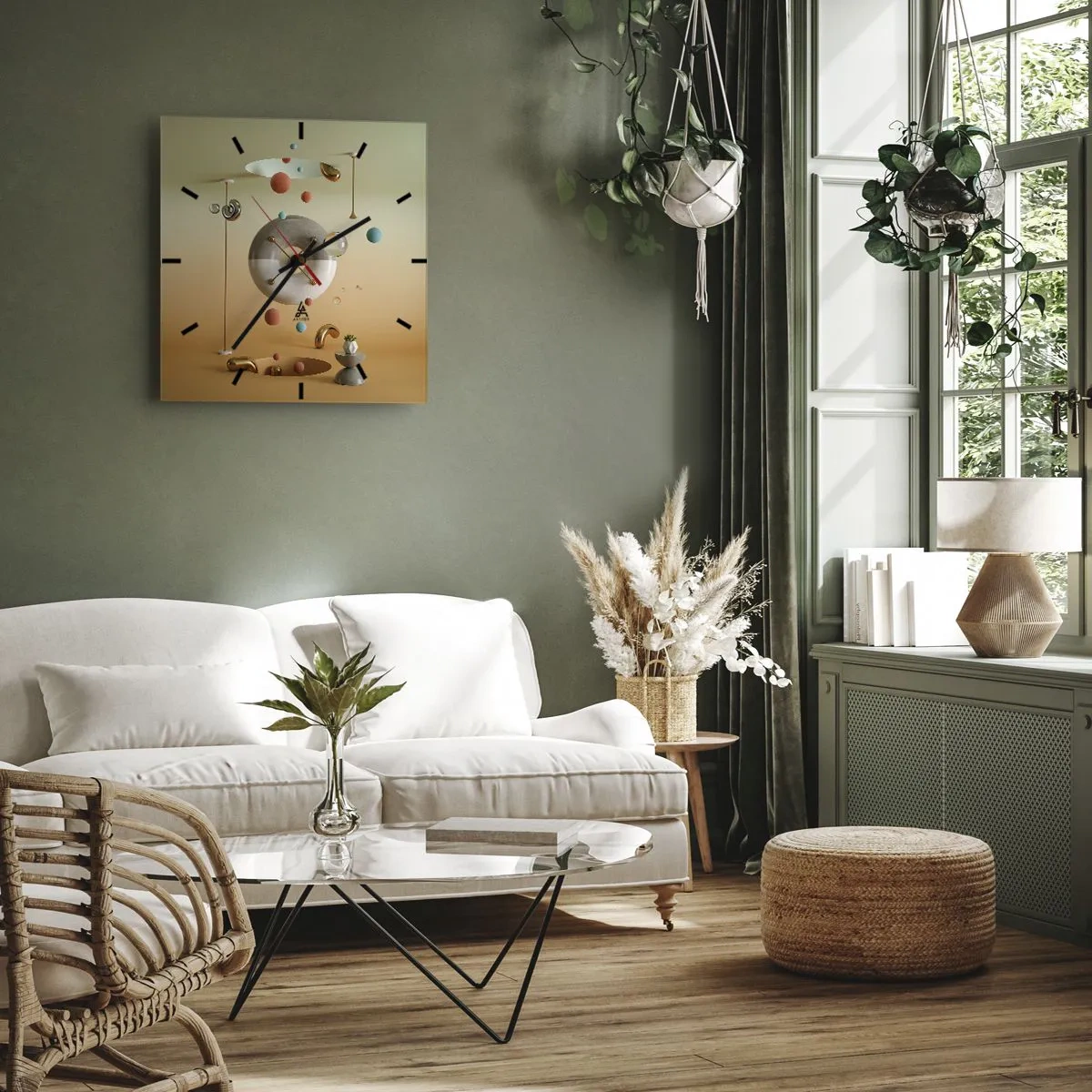 Orologio da parete - Orologio in Vetro - Tutto può succedere - 40x40 cm