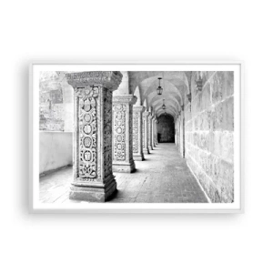 Poster in cornice bianca - Dove porterà? - 100x70 cm