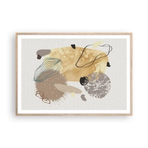 Poster in cornice rovere chiaro - Schizzologia applicata - 100x70 cm