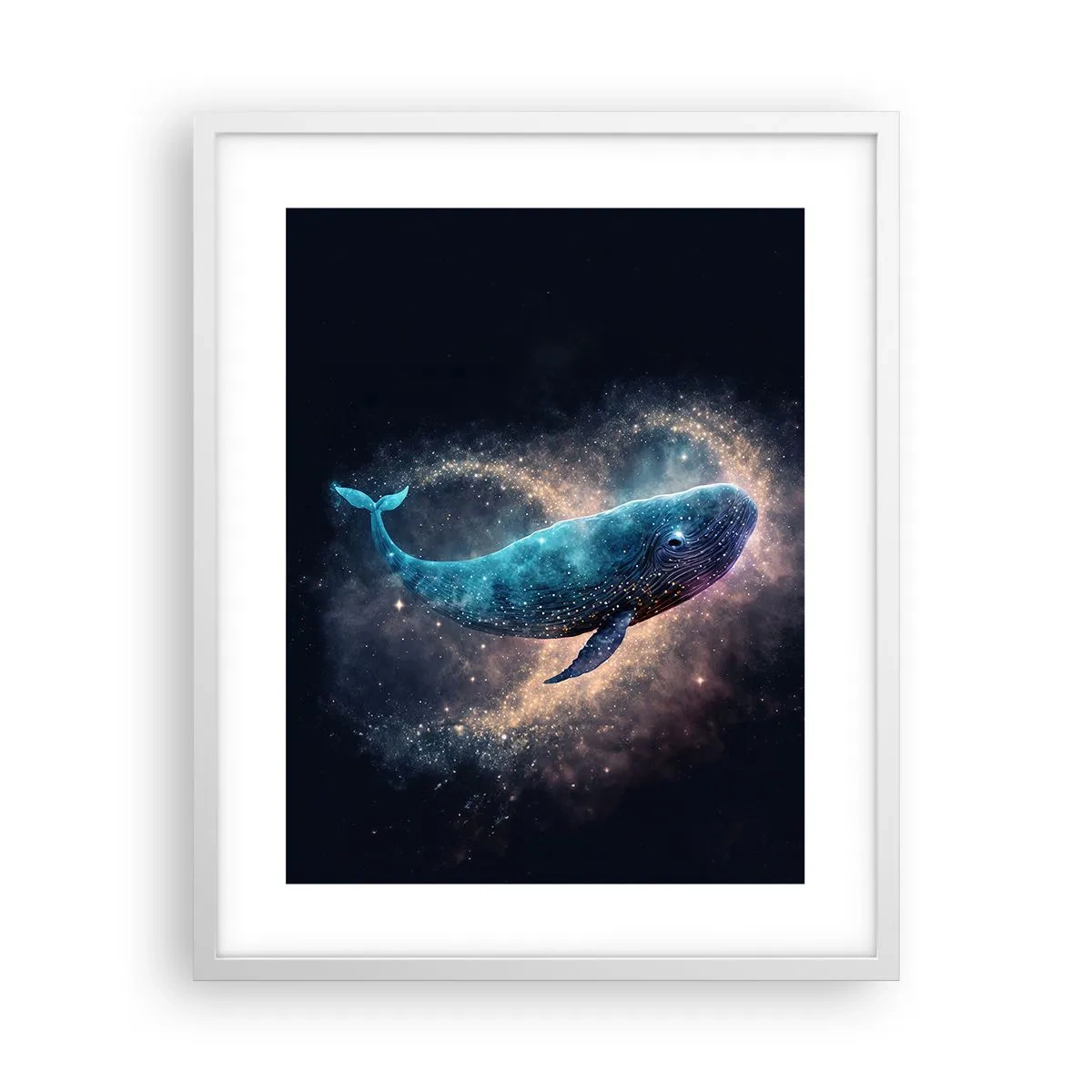 Poster in cornice bianca - Esiste un mondo... - 40x50 cm