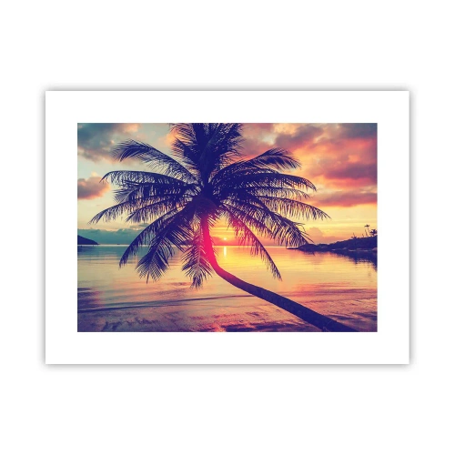 Poster - Sera sotto le palme - 40x30 cm