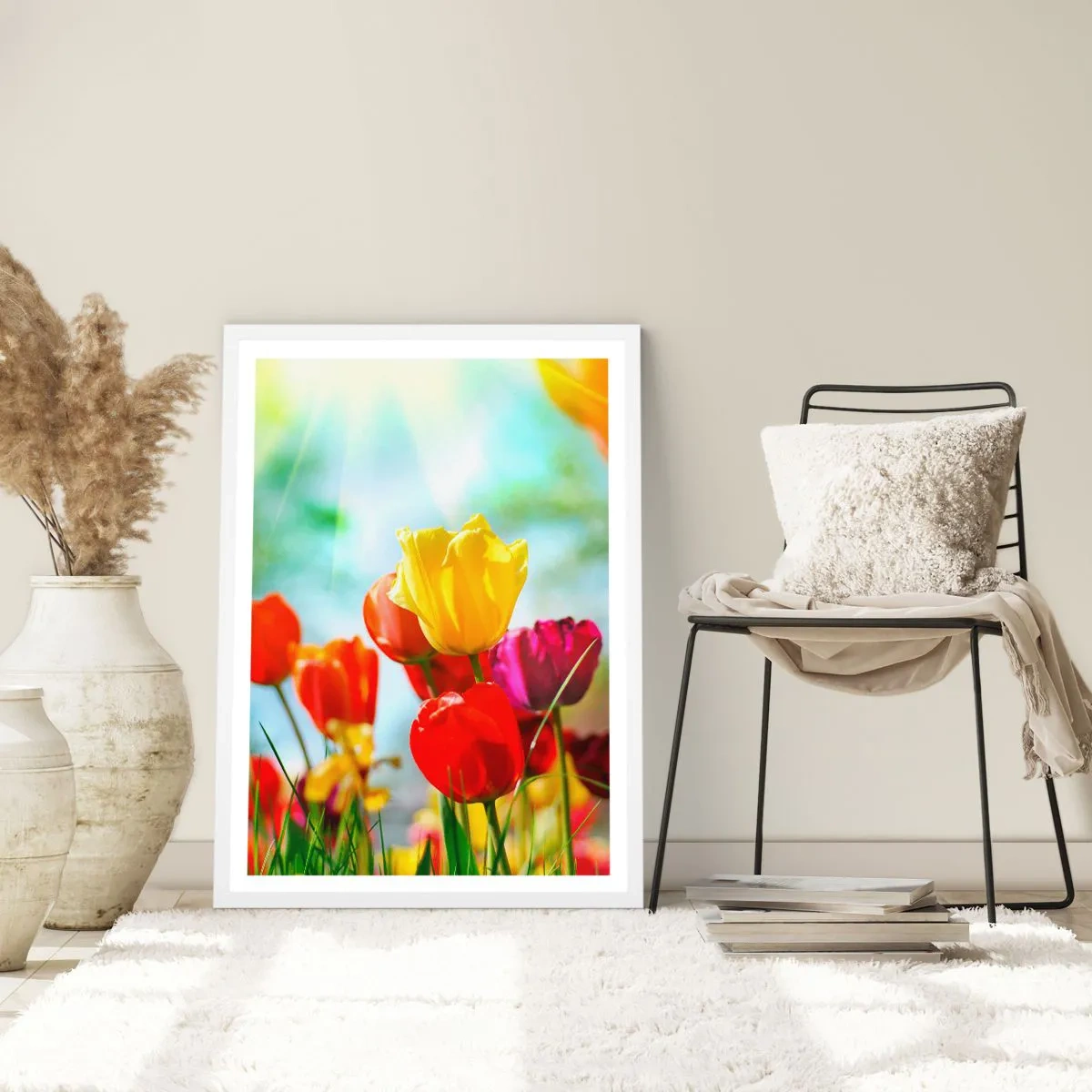Poster in cornice bianca - Tutti i colori del sole - 61x91 cm