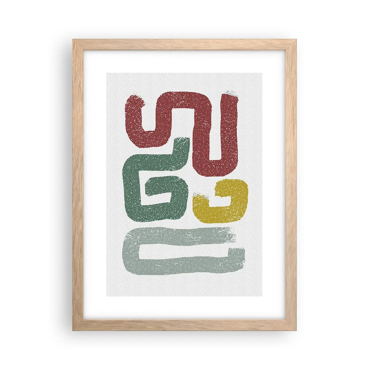 Poster in cornice rovere chiaro - In una lingua sconosciuta - 30x40 cm