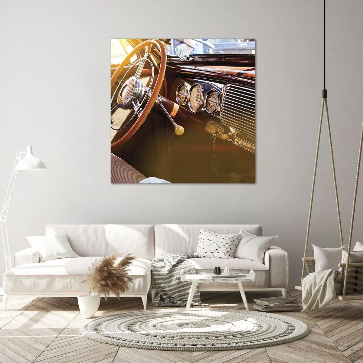 Quadro su tela - Stampe su Tela - Un soffio di lusso dal passato - 50x50 cm