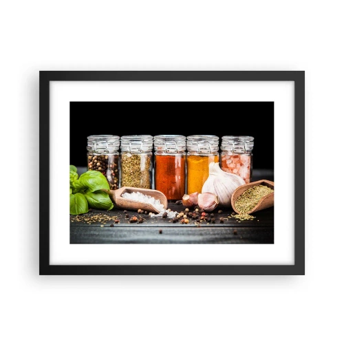 Poster in cornice nera - Perché la vita abbia sapore - 40x30 cm