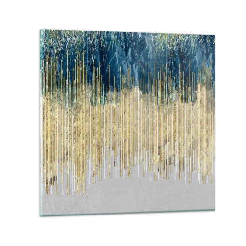 Quadro su vetro - Confine dorato - 30x30 cm