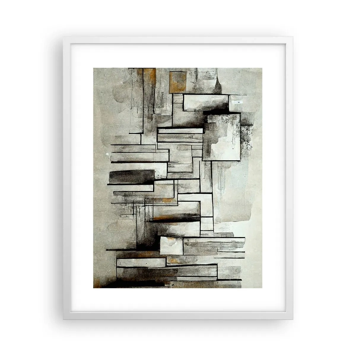 Poster in cornice bianca - La forza della semplicità - 40x50 cm