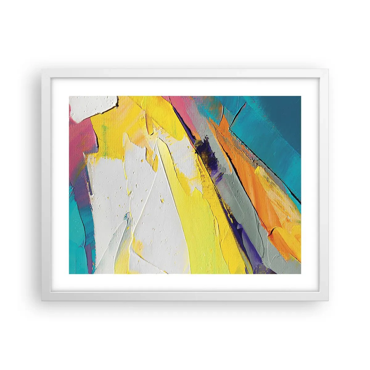 Poster in cornice bianca - Anatomia della luce - 50x40 cm