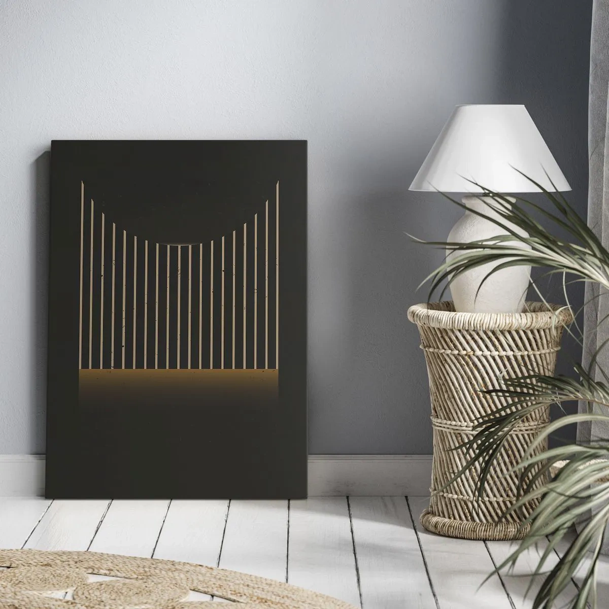 Quadro su tela - Stampe su Tela - Esaminare l'oscurità - 55x100 cm