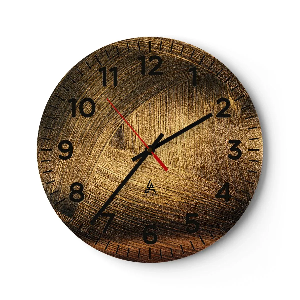 Orologio da parete - Orologio in Vetro - Nel labirinto d'oro - 40x40 cm