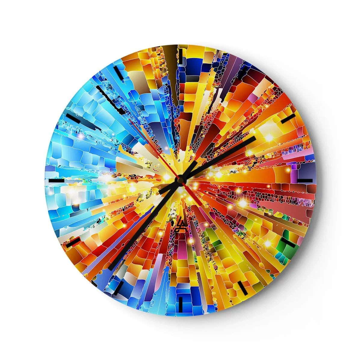 Orologio da parete - Orologio in Vetro - In medias res - 40x40 cm