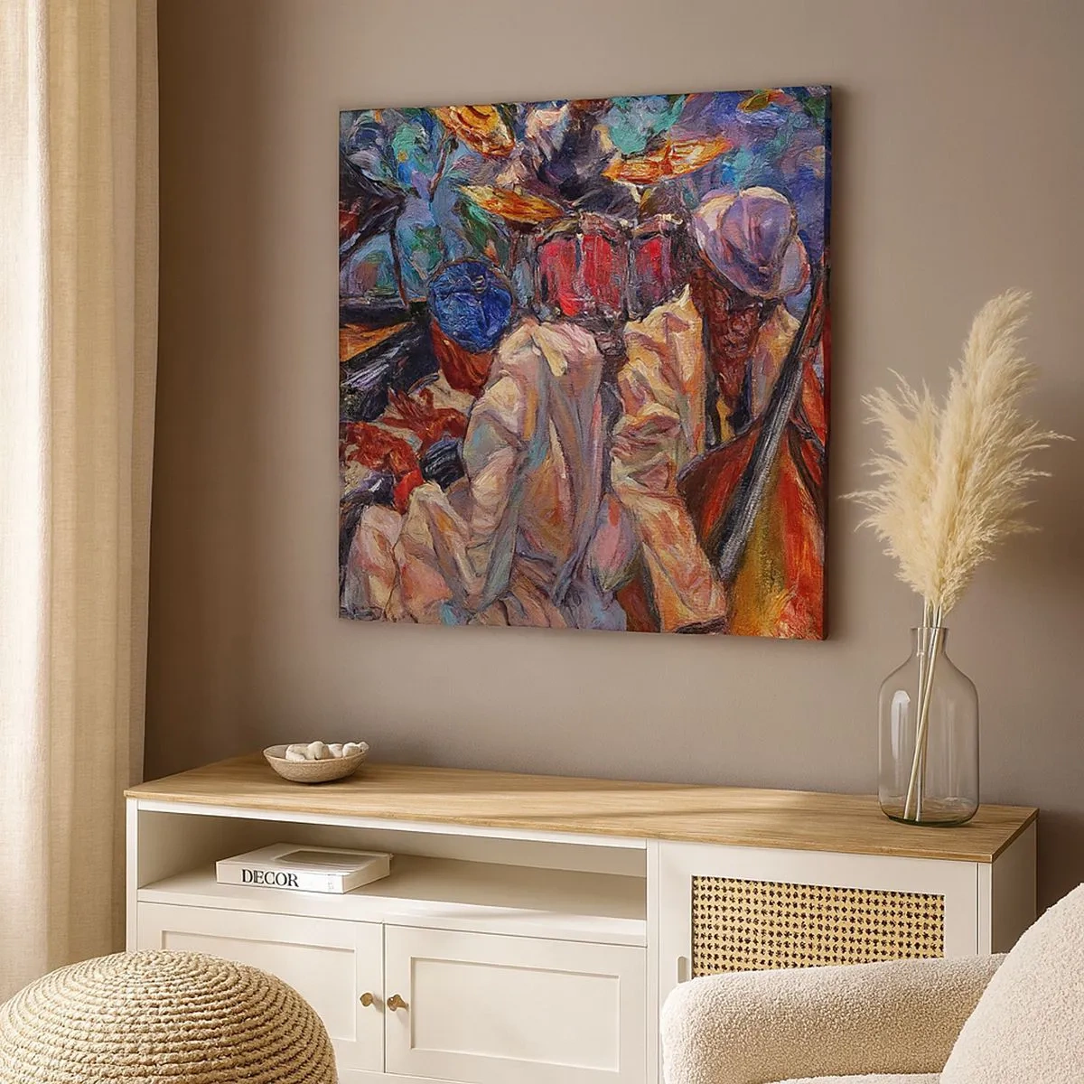 Quadro su tela - Stampe su Tela - In un unico ritmo - 30x30 cm