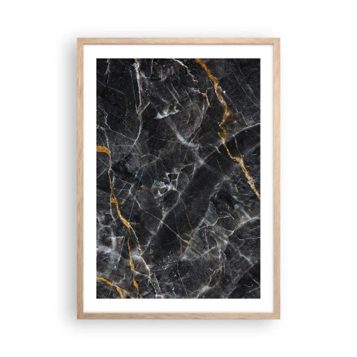 Poster in cornice rovere chiaro - La vita interiore delle pietre - 50x70 cm