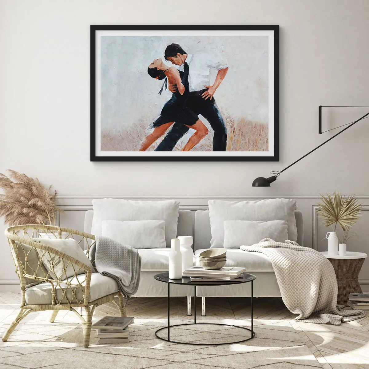 Poster in cornice nera - Il tango dei miei sogni - 50x40 cm