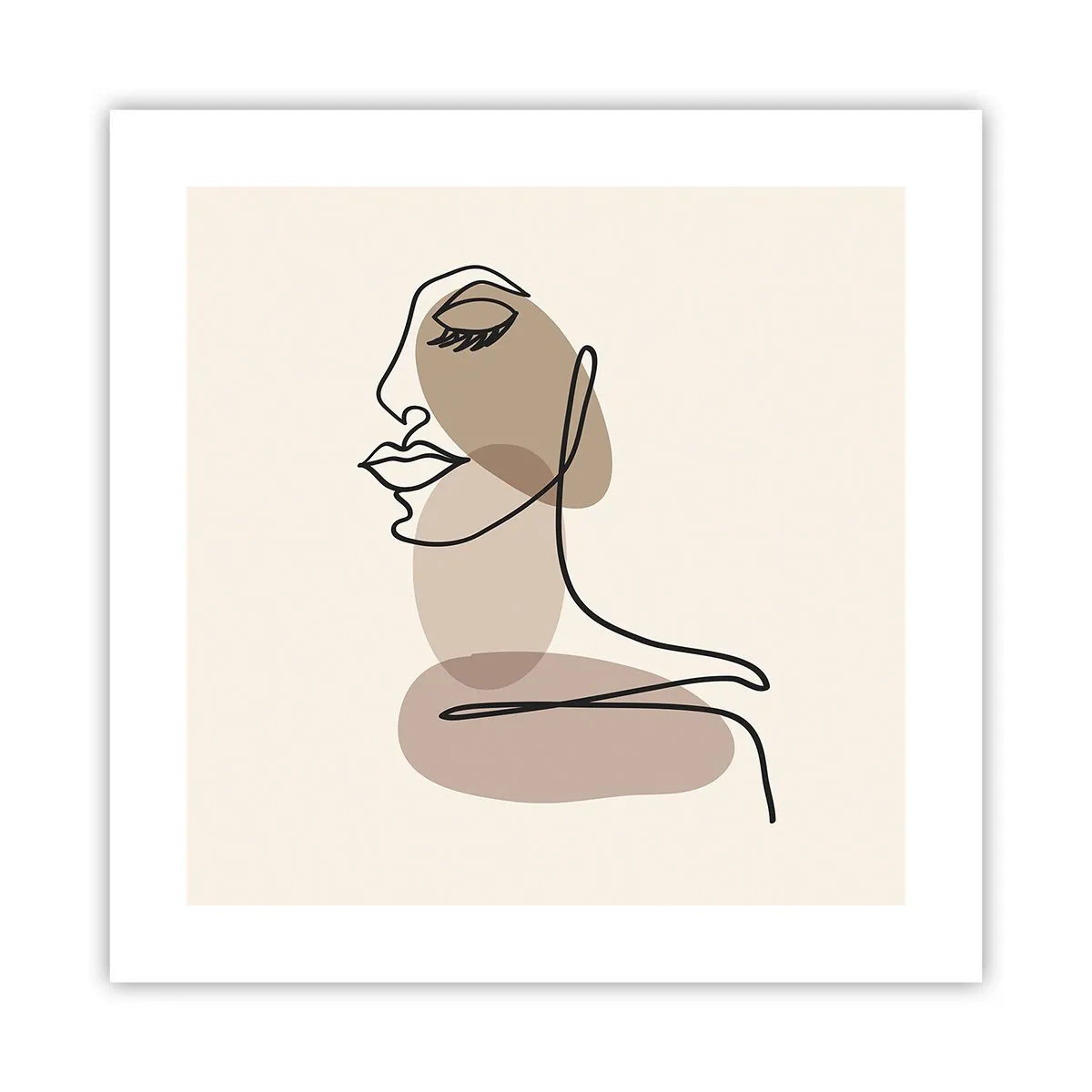 Poster - Ascoltando se stessa - 40x40 cm
