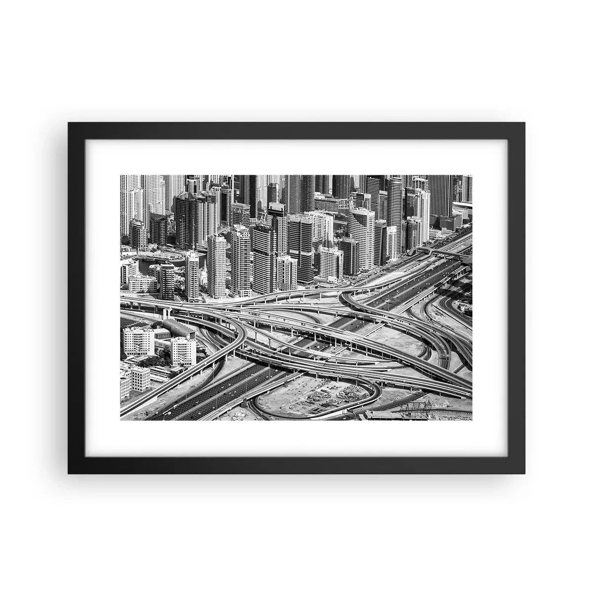 Poster in cornice nera - Dubai - città impossibile - 40x30 cm