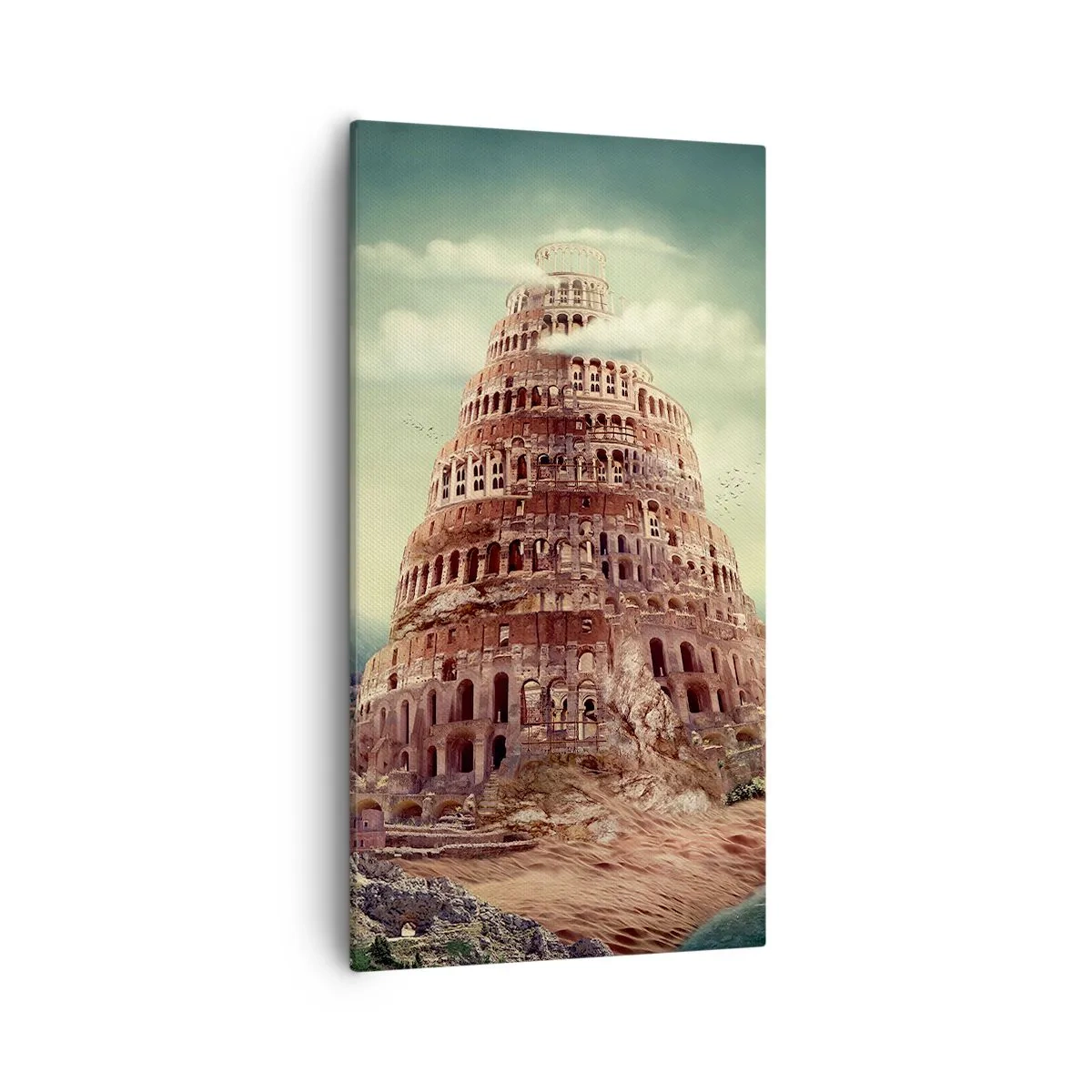 Quadro su tela - Stampe su Tela - La torre di Babele - 55x100 cm
